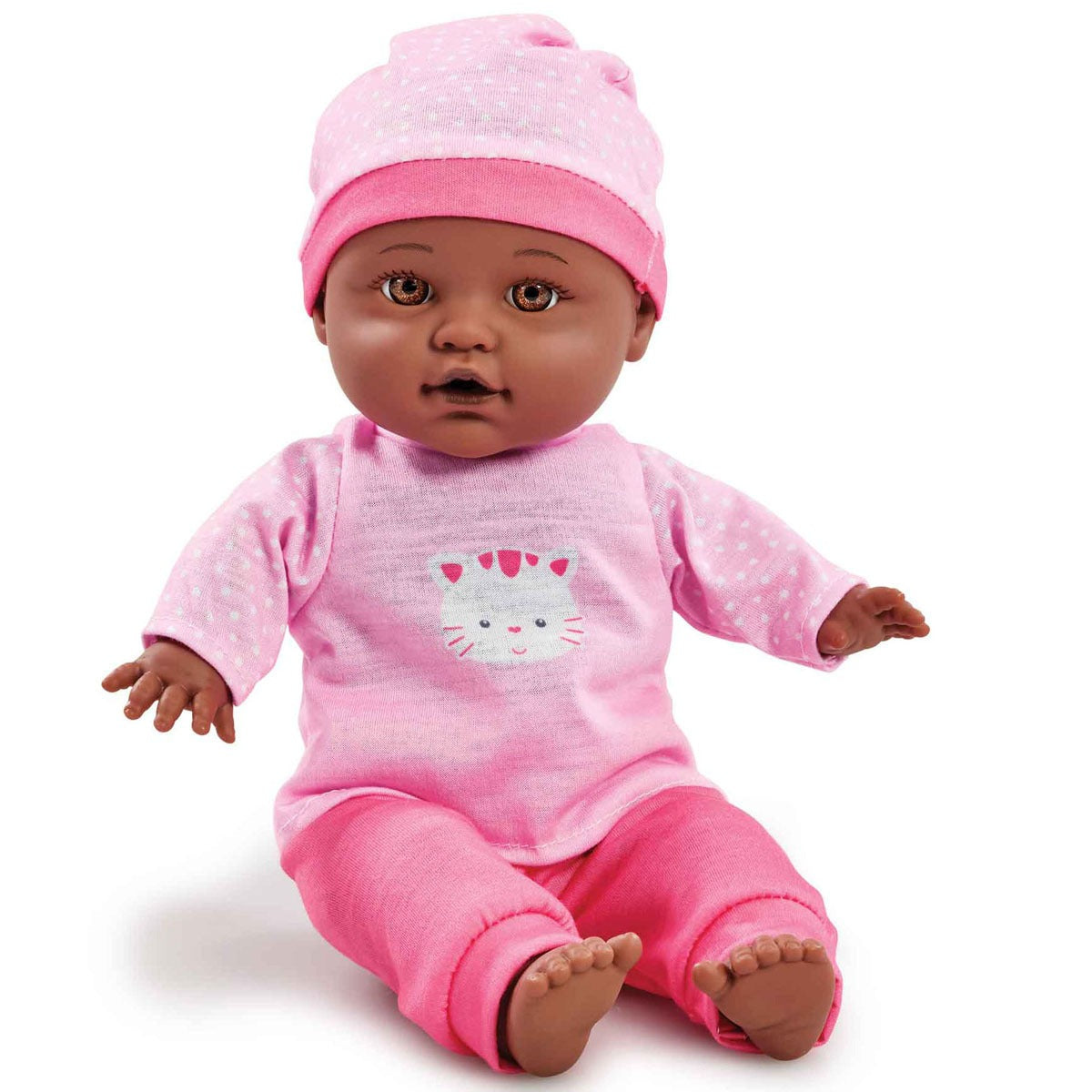 Be My Baby Cuddly Baby Doll in Cat Outfit