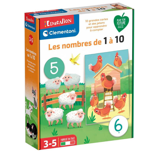 Clementoni Education Numbers 1 to 10 Learn Numbers Fun Matching Game