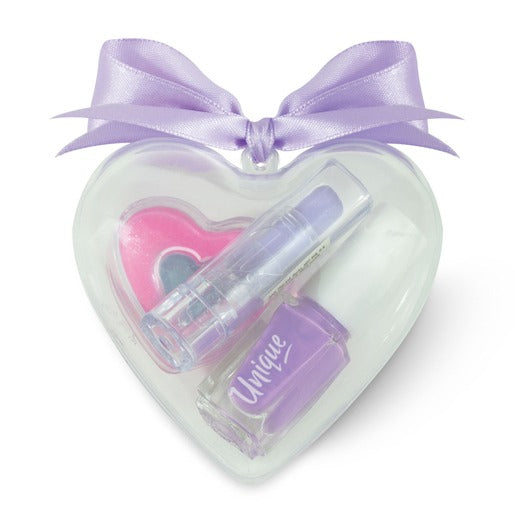 Unique Boutique Mini Heart Makeup Set Assorted