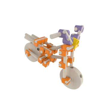 Beaver Wooden Construction Blocks Toy Kit (100-Piece Set)