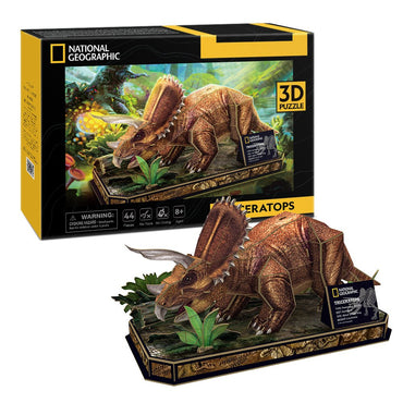 CubicFun: 3D Puzzle Triceratops Large STEM Model Set