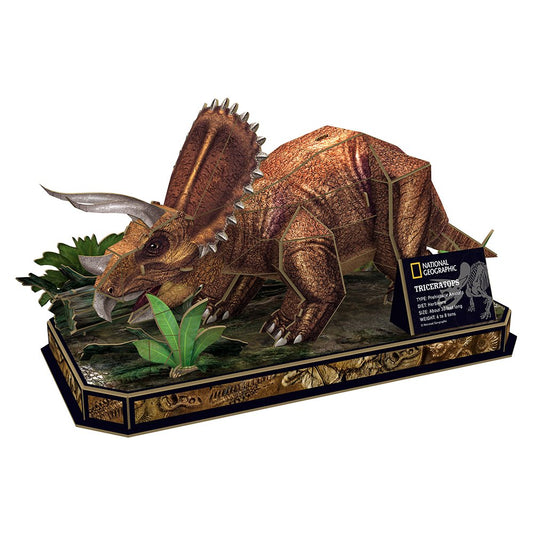 CubicFun: 3D Puzzle Triceratops Large STEM Model Set