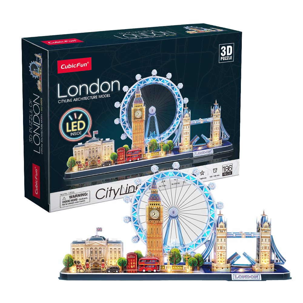 CubicFun: City Line London 3D LED Puzzle
