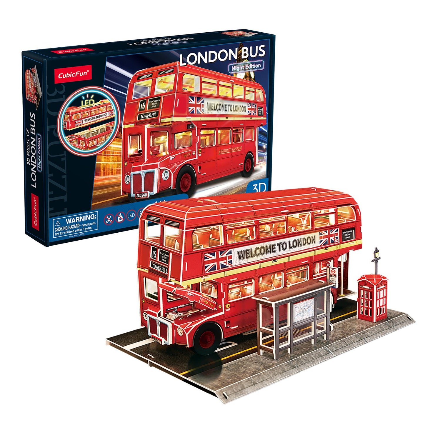 CubicFun: 3D Puzzle - London Double-Decker Bus