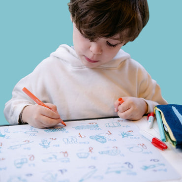 Coloring Mat (5 Erasable Markers - ABC)