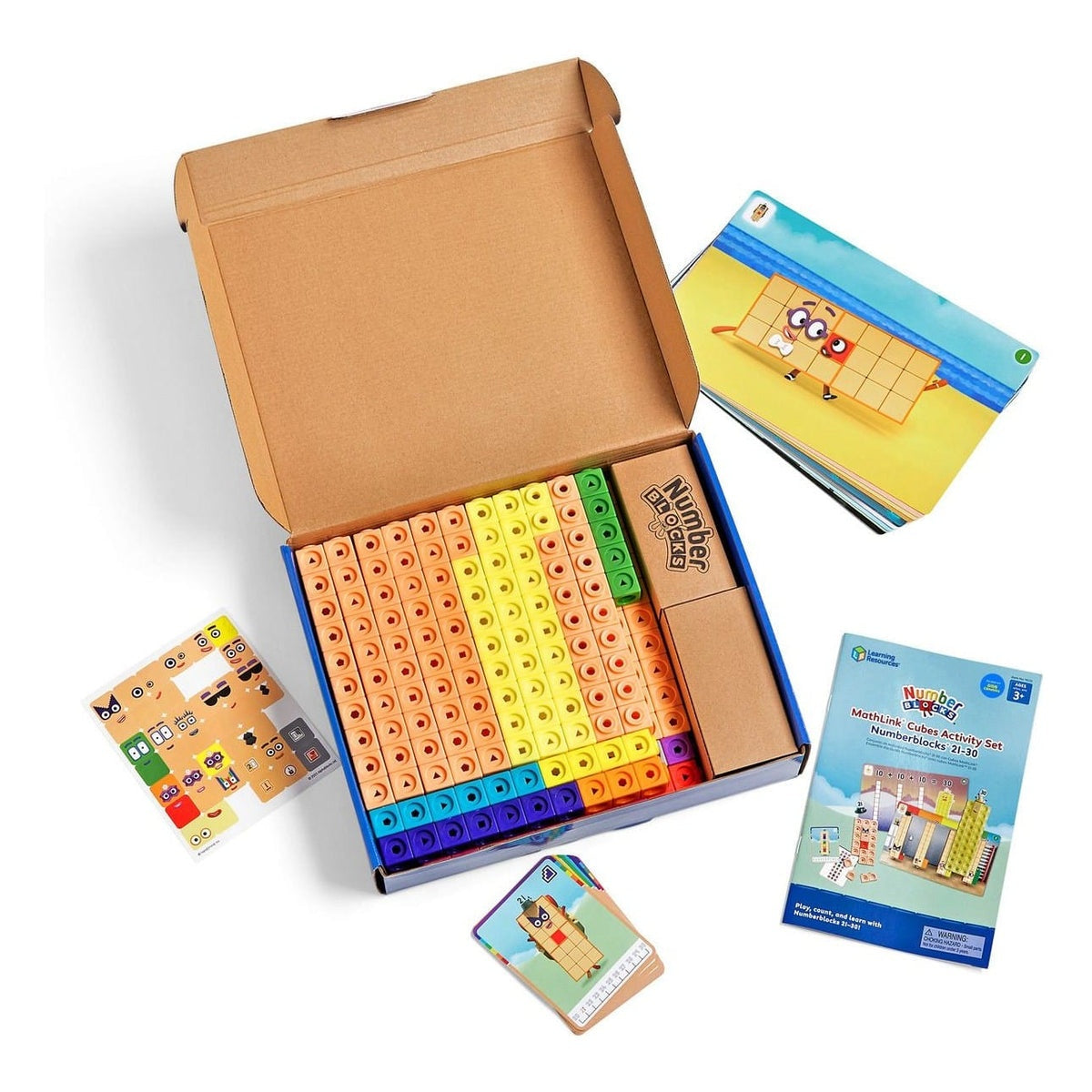 Learning Resources - MathLink Cubes Numberblocks 21-30 Activity Set
