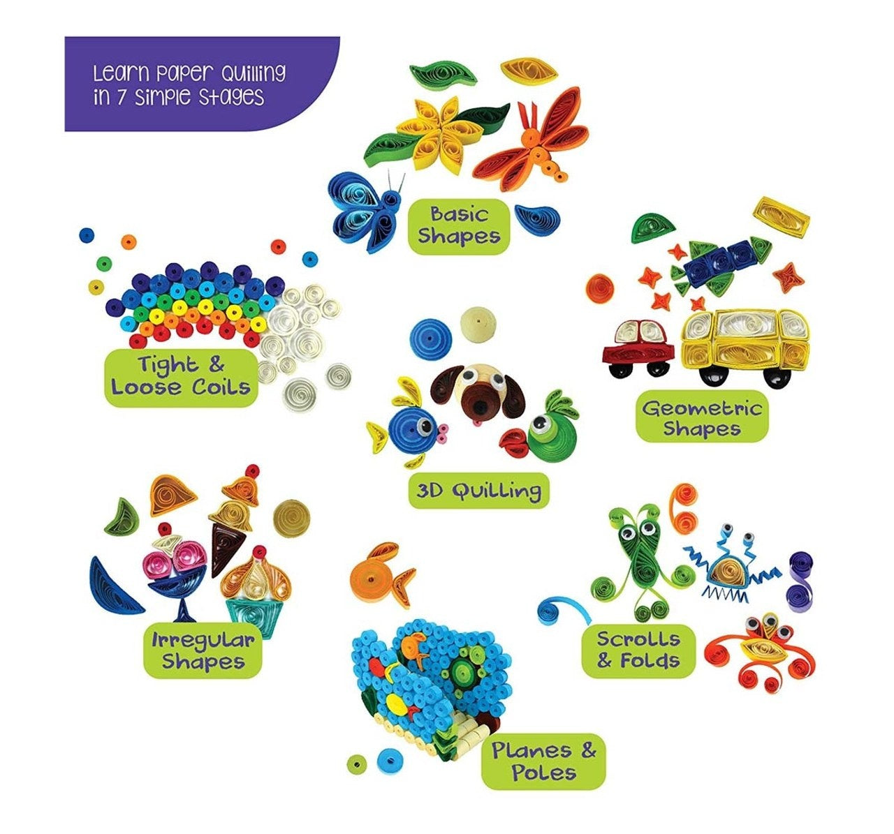 Imagimake: Quill On World Of Paper Quilling DIY Art & Craft Kit