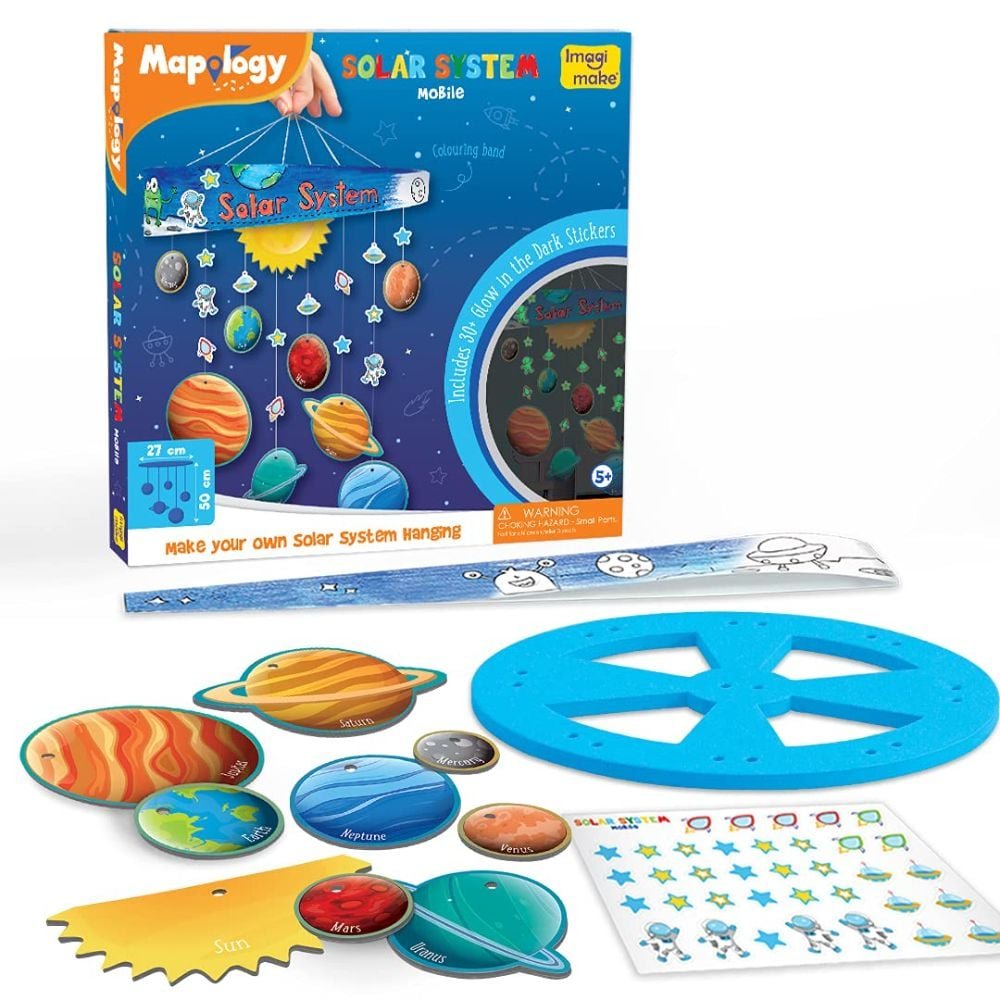 Imagimake Mapology Solar System Mobile Hanging DIY Craft Kit