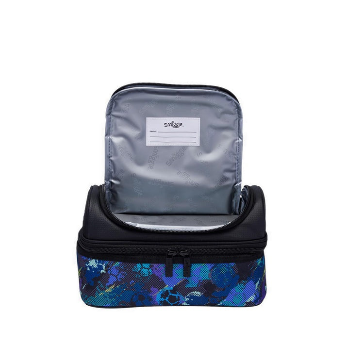 Smiggle: Trailblazer Double Decker Lunchbox (Black)