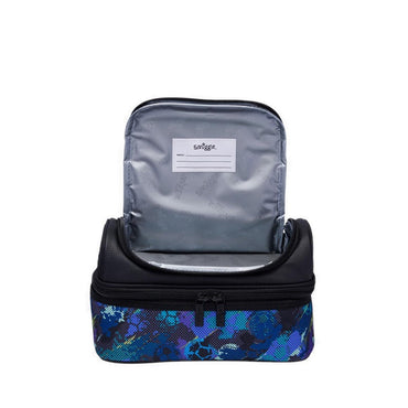 Smiggle: Trailblazer Double Decker Lunchbox (Black)