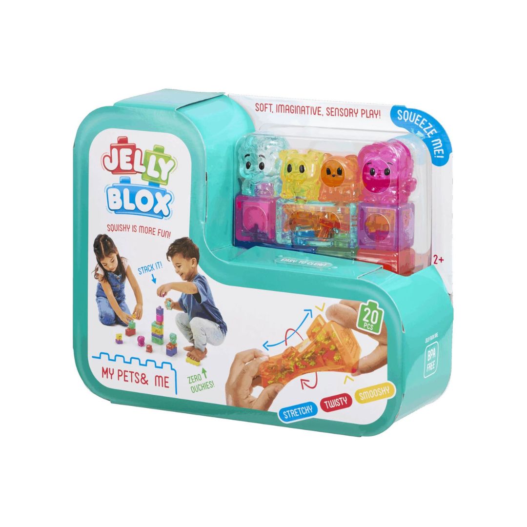 Jelly Blox My Pets and Me Toddler Sensory Building Set (20 Pieces)