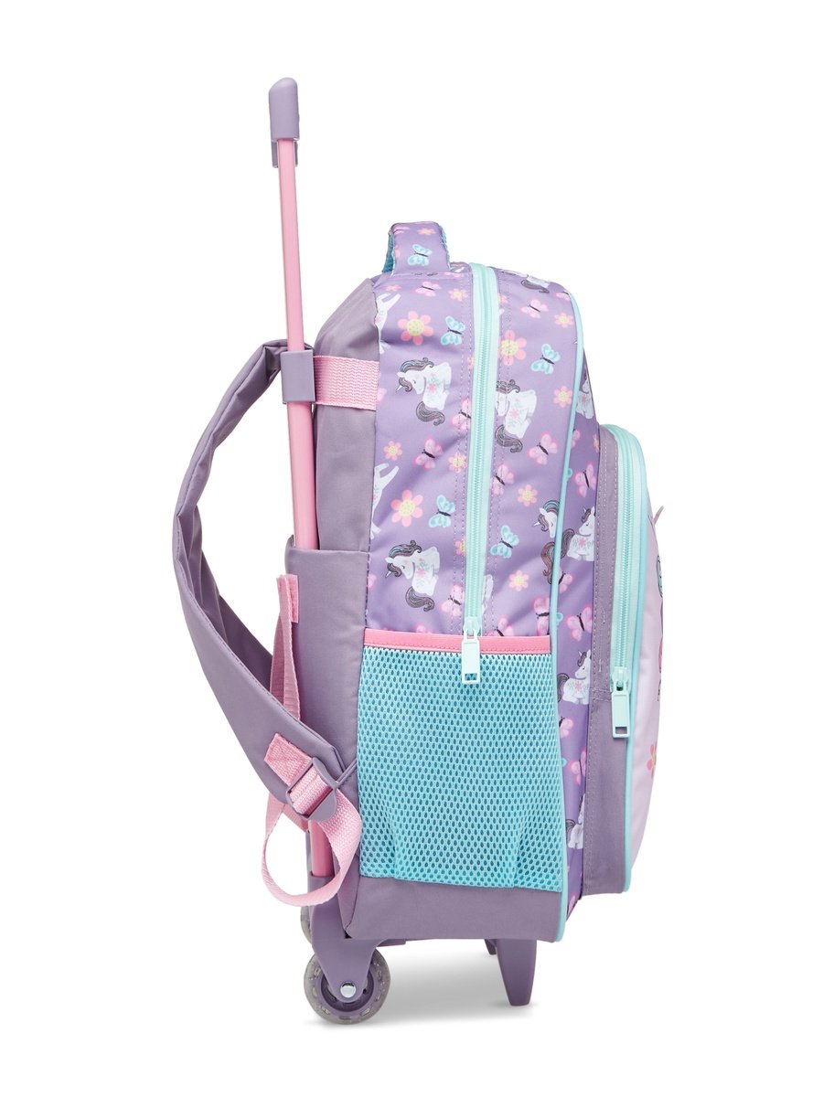 Must: 3-Piece Unicorn Print 16-inch Trolley Backpack Set