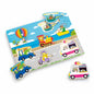 Woodlets Lift and Look Vehicles 7-Piece Peg Puzzle