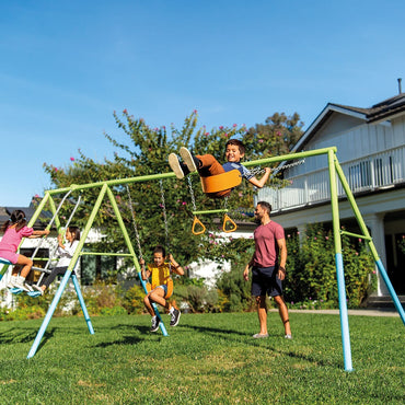 Intex 4-Piece Colorful Metal Swing Set