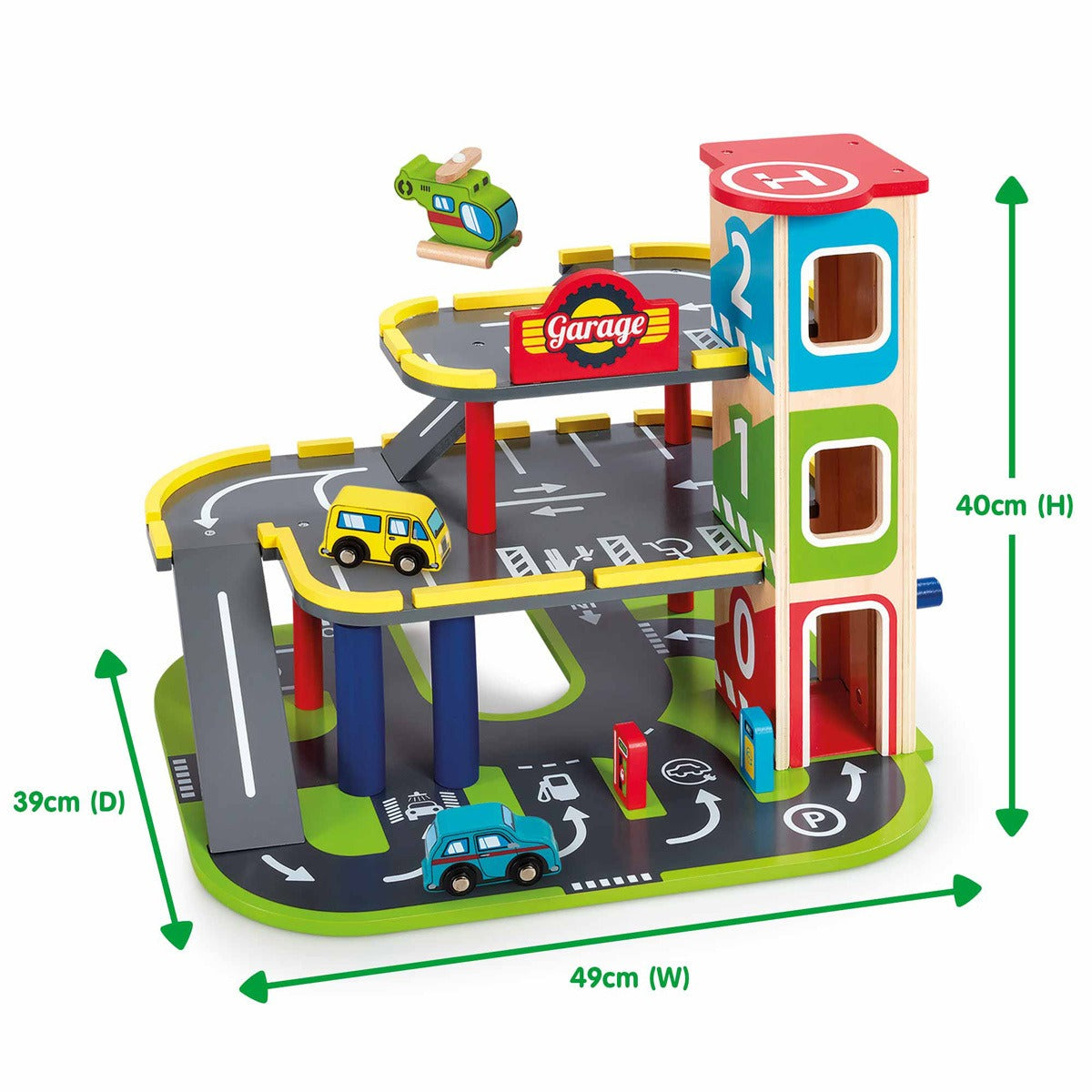 Wooden Garage Playset