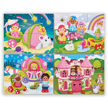 Happyland 4 in 1 Fairytale Puzzles