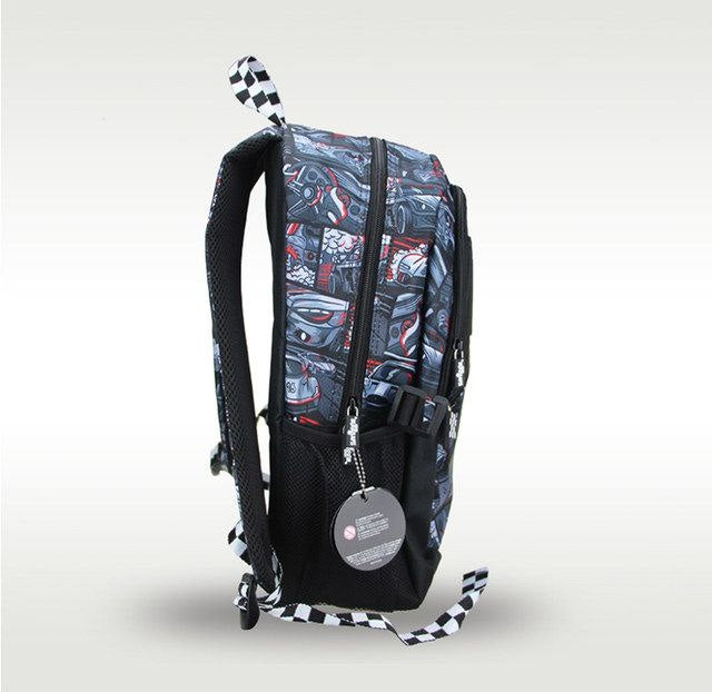 Smiggle: Car Racing 42cm Backpack (Grade 1 – Grade 3)