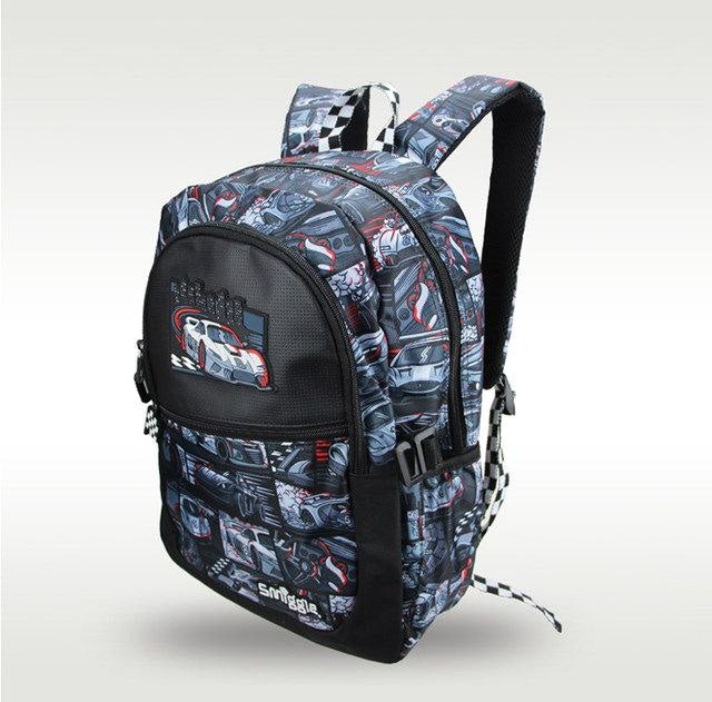Smiggle: Car Racing 42cm Backpack (Grade 1 – Grade 3)