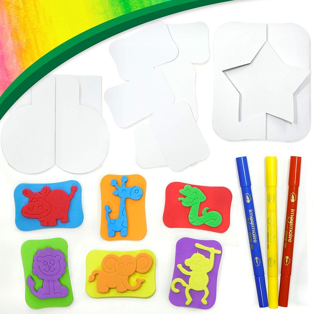 Imagimake Stamp Art Jungle – Coloring & Stamping Set