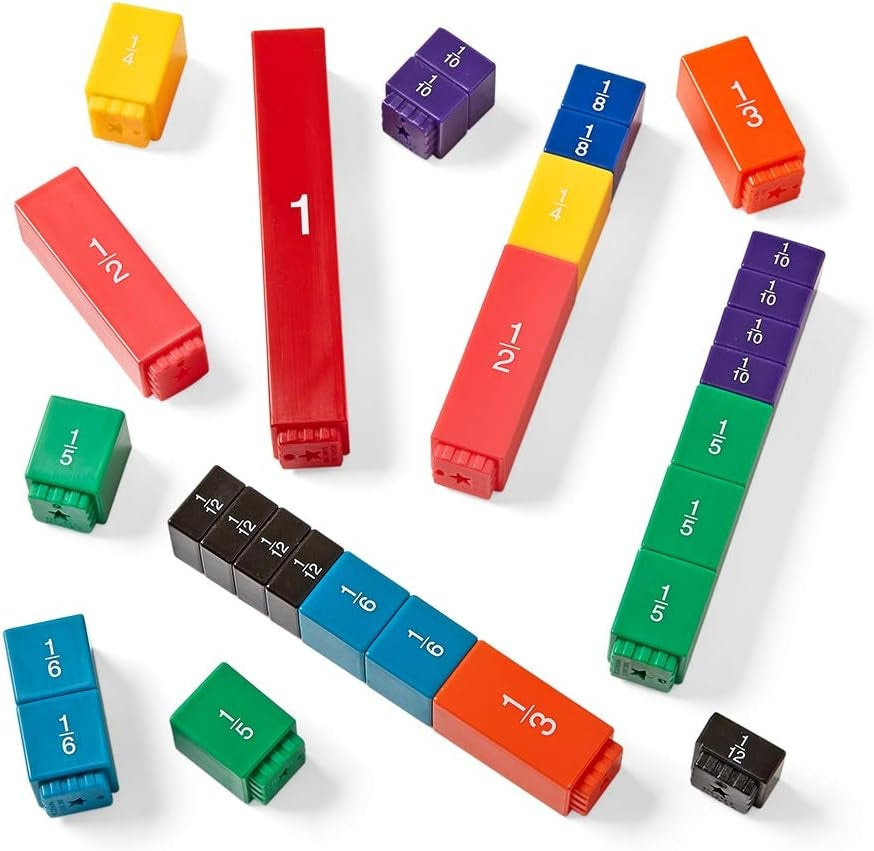 Learning Resources Fraction Tower Equivalency Cubes