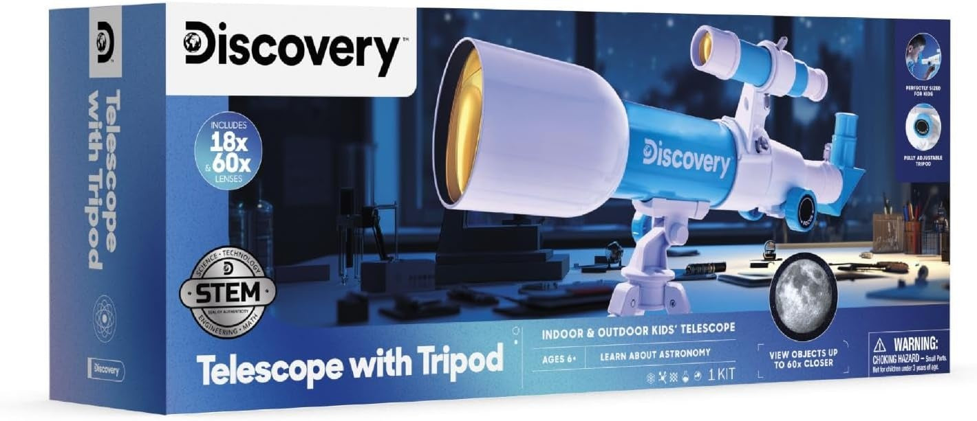 Discovery Mindblown Tabletop Toy Telescope Kit