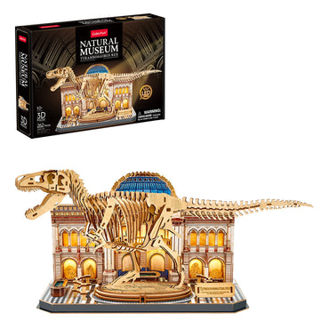 CubicFun: Natural History Museum Tyrannosaurus Rex 3D LED Puzzle