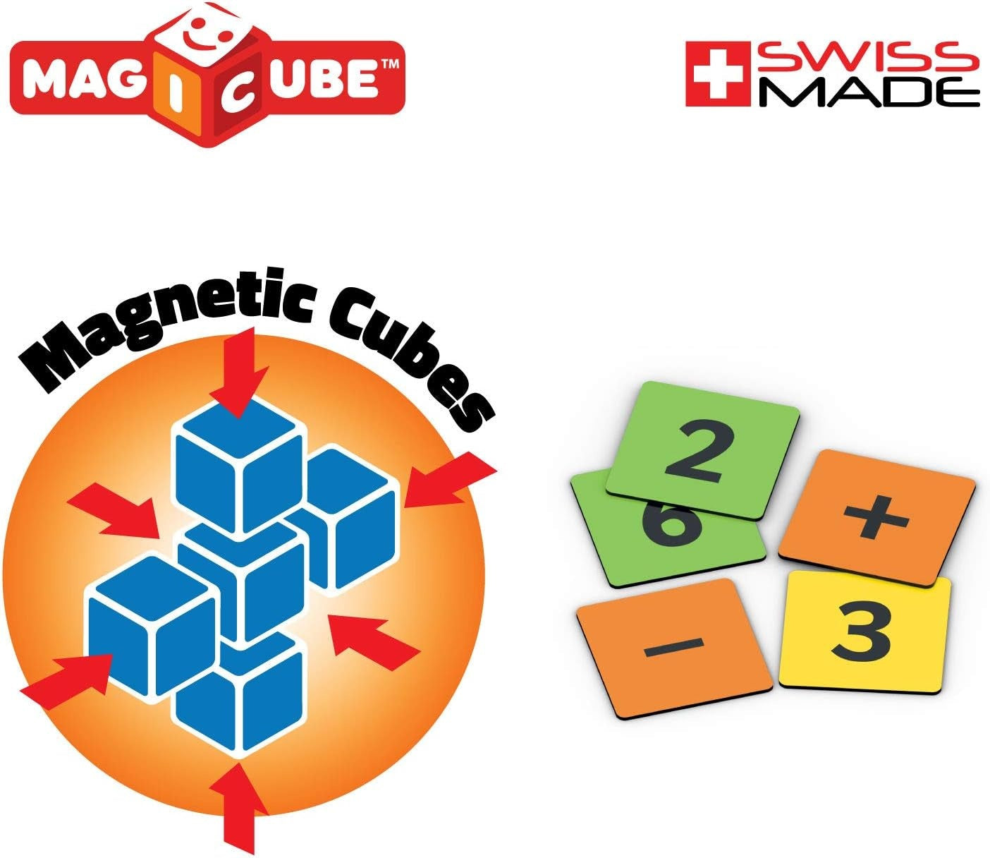 Geomag: Magicube Maths Building Set (16 Cubes & 45 Clips)