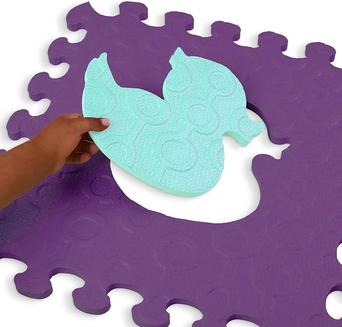 Animal Floor Mat (12 Interlocking & Removable Foam Tiles)