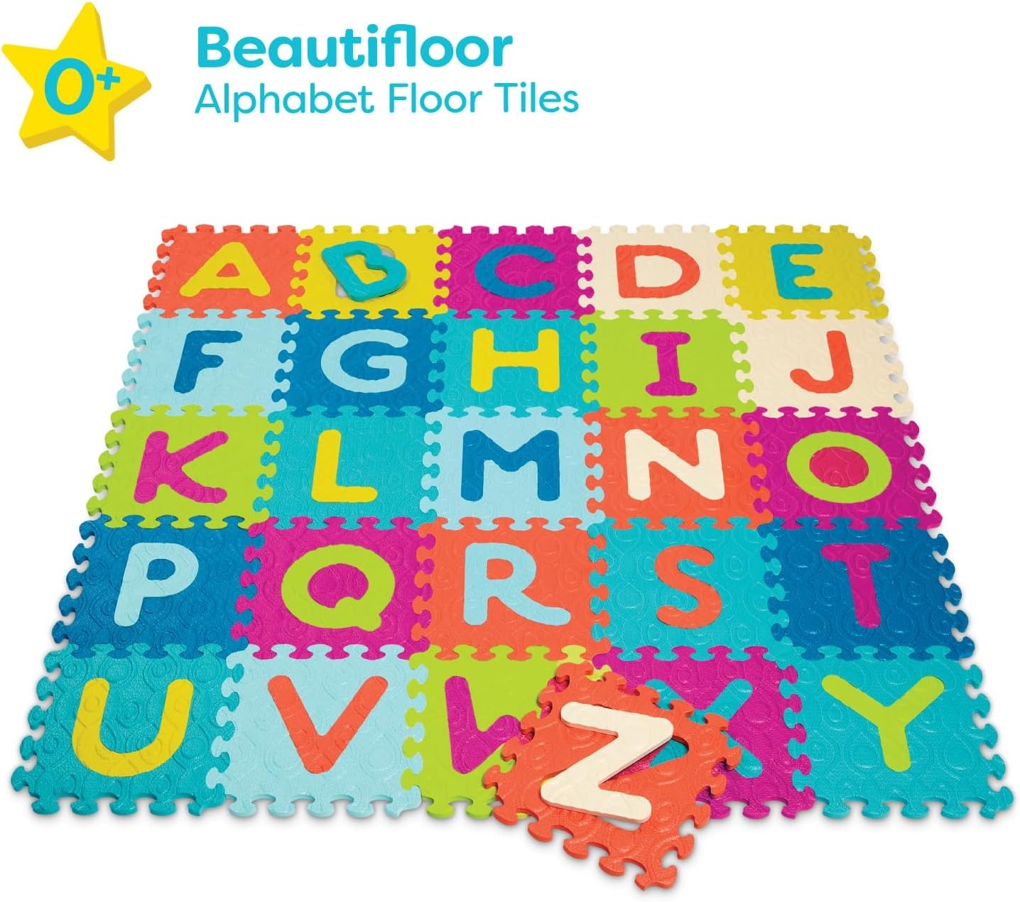 Developmental Learning Alphabet Floor Mat (26 Interlocking Foam Tiles)