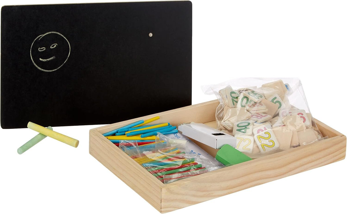 Lexibook: Bio Toys Math School (EDU200) - Wooden Counting Activity Box