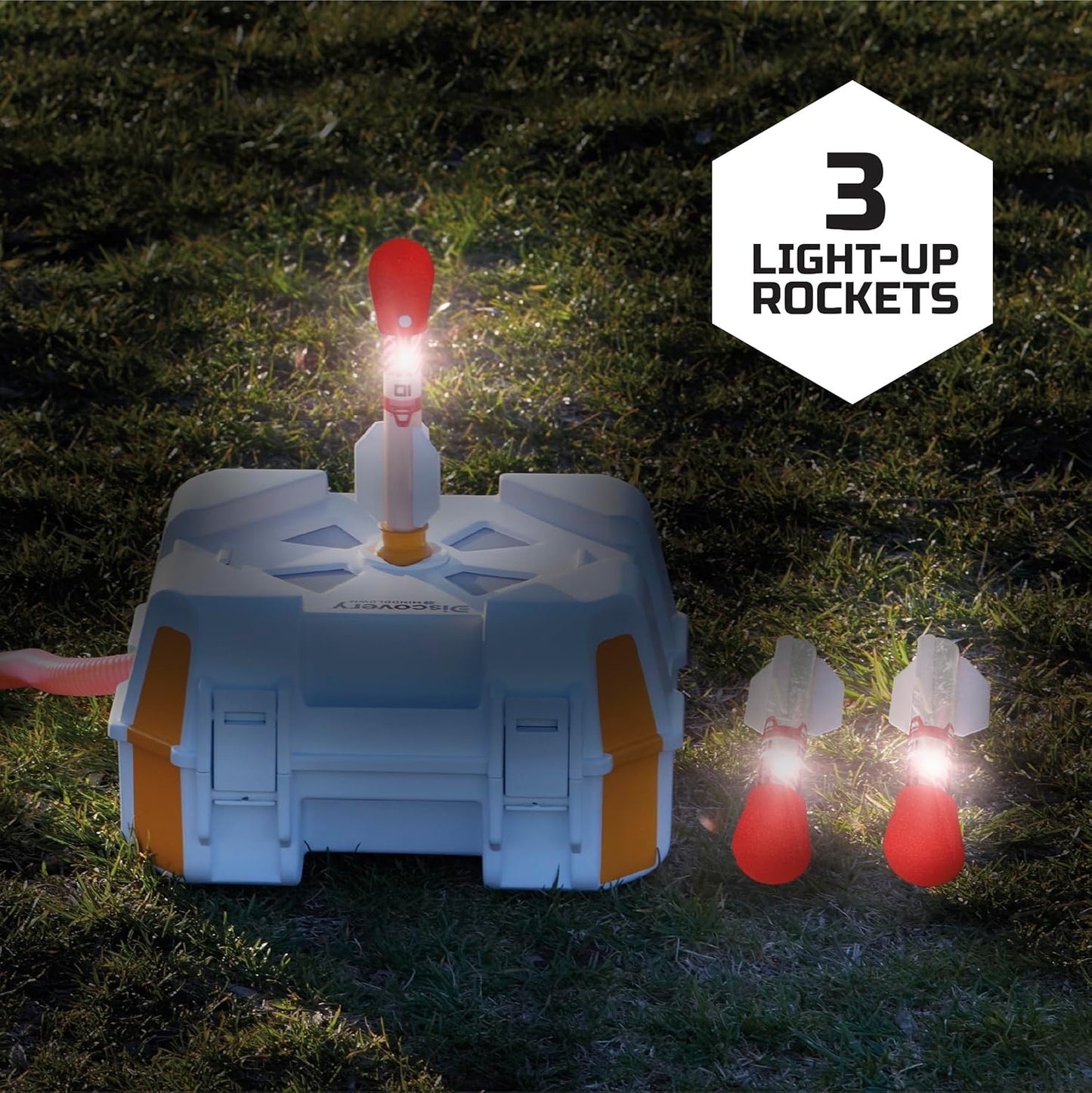 Discovery Stomp Rocket Launcher with LED Rockets