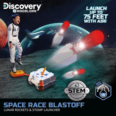 Discovery Stomp Rocket Launcher with LED Rockets