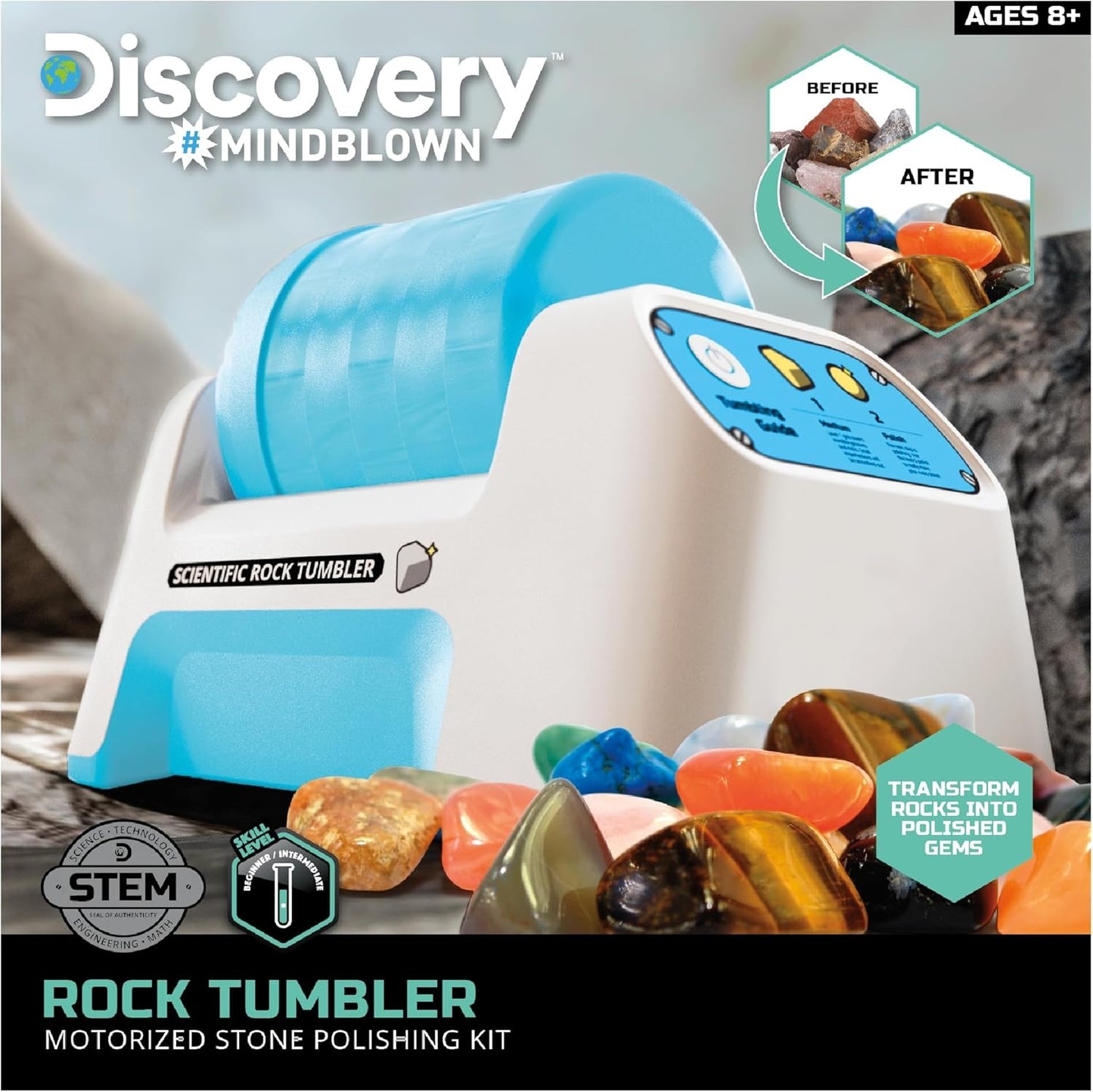 Discovery Motorized Rock Tumbler Experiment Set
