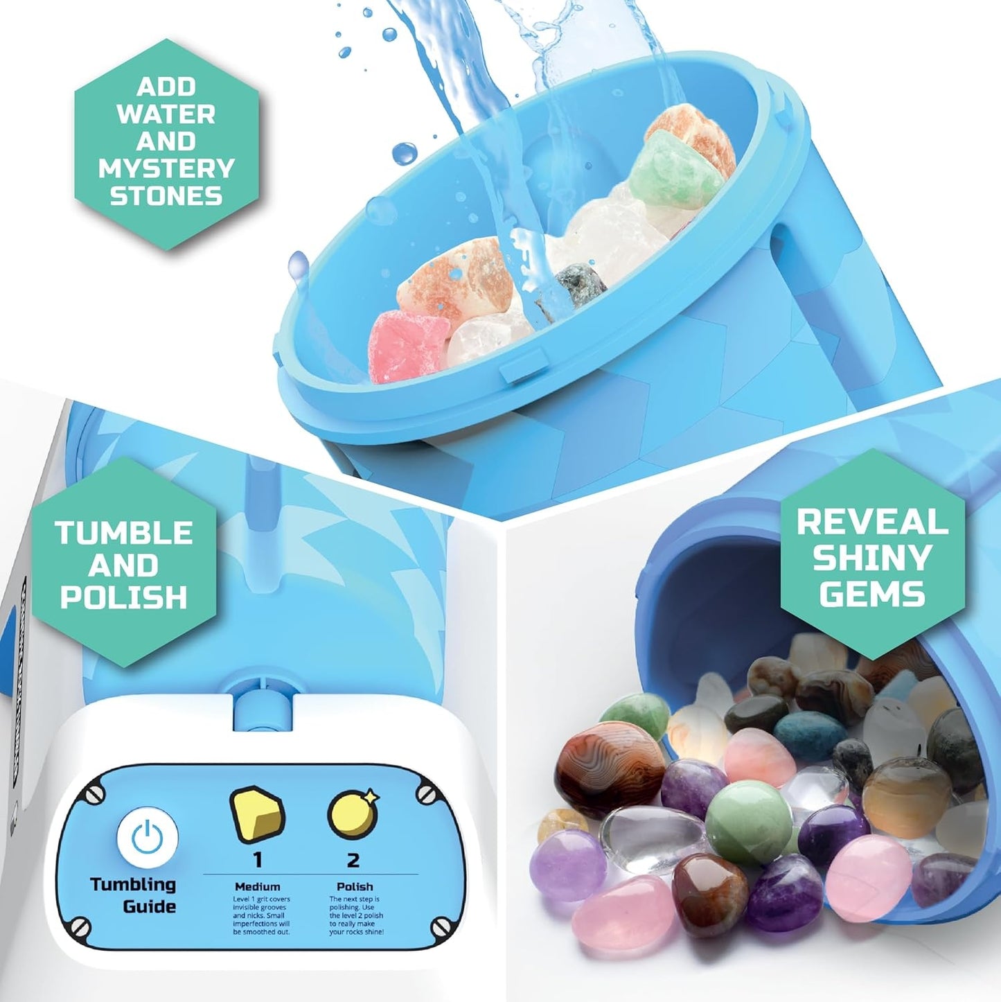 Discovery Motorized Rock Tumbler Experiment Set