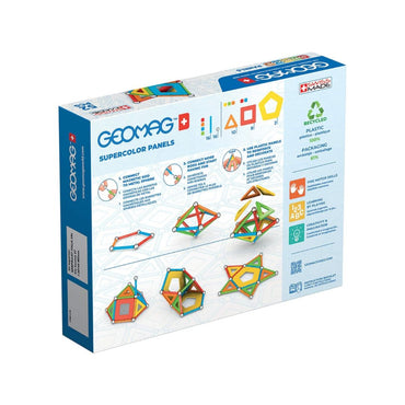 Build 3D structures with the Geomag EcoFriendly Supercolor 52-Piece