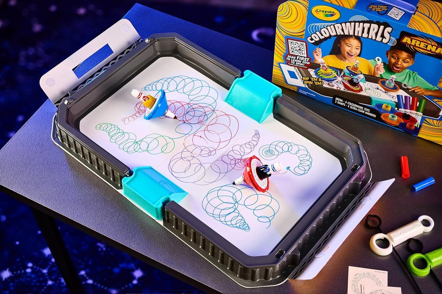Crayola: Colourwhirls Battle Arena – Rip 'Em & Spin 'Em!