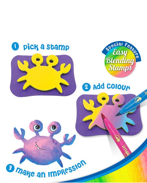Imagimake DIY Ocean Stamp Art – Washable & Reusable Craft Kit