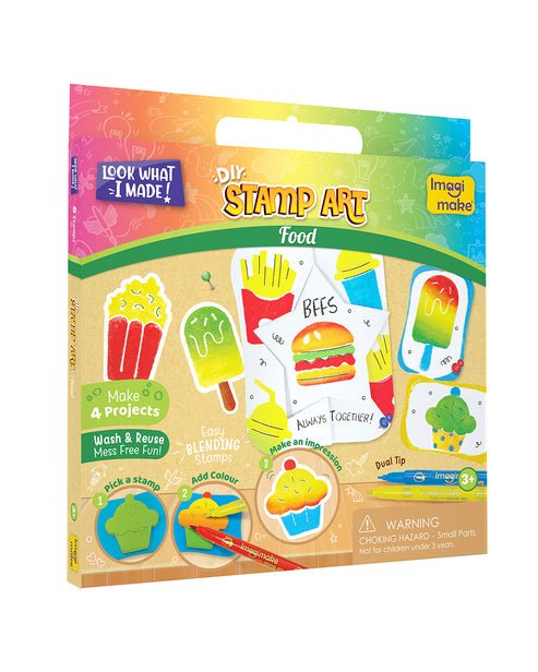 Imagimake DIY Food Stamp Art – Washable & Reusable Craft Kit