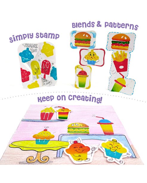 Imagimake DIY Food Stamp Art – Washable & Reusable Craft Kit