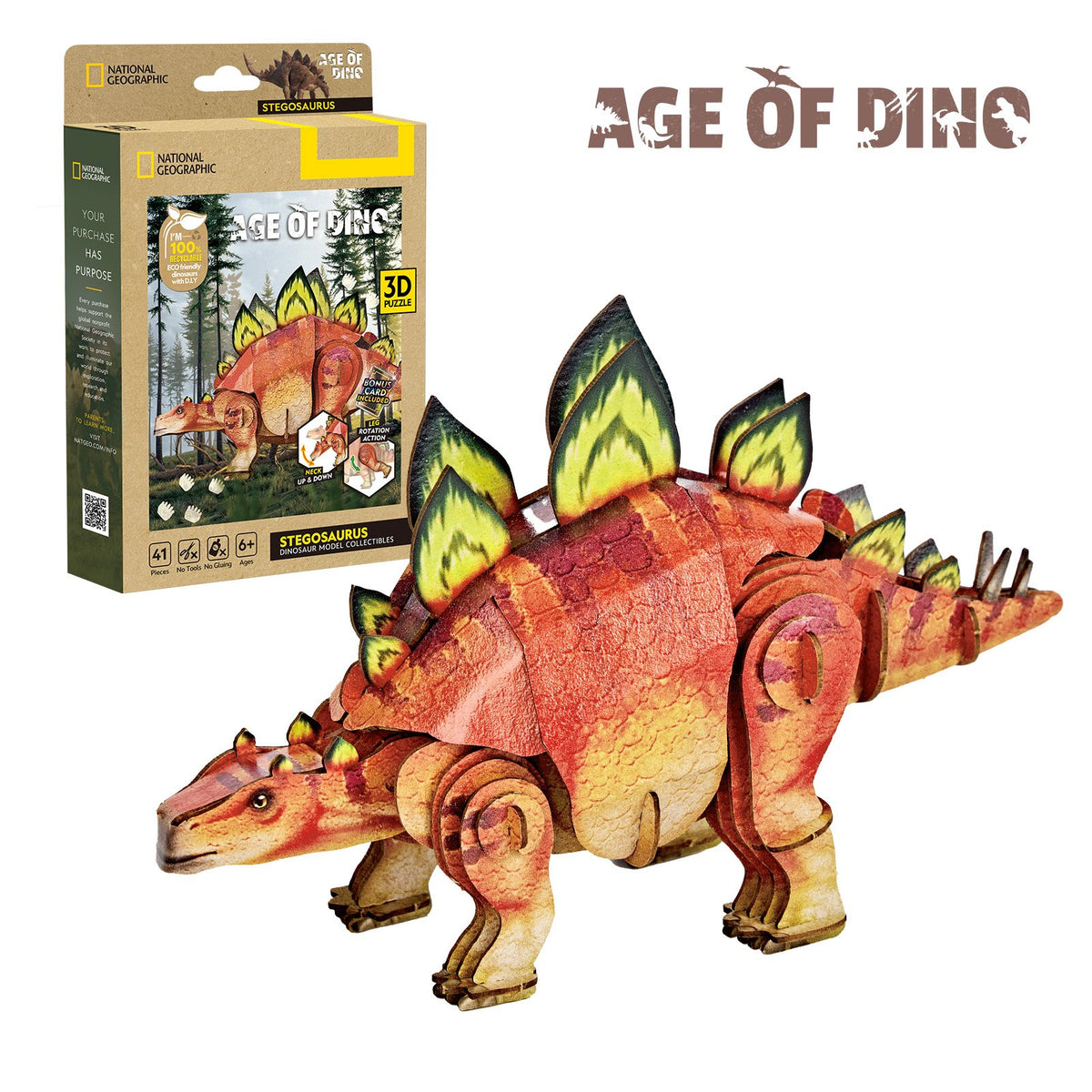 CubicFun: 3D Puzzle Stegosaurus STEM Set