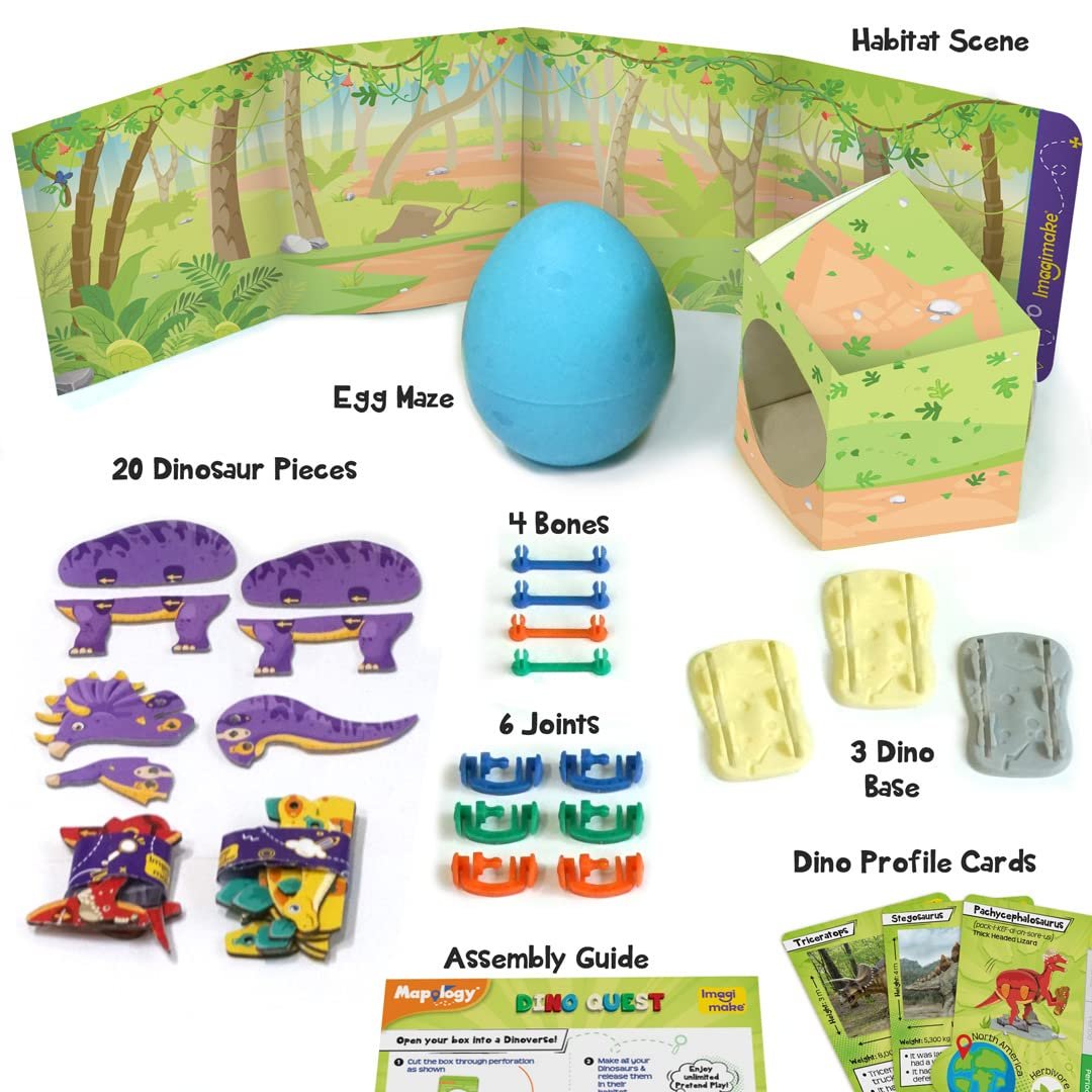 Imagimake Mapology Dino Quest – Blue Edition