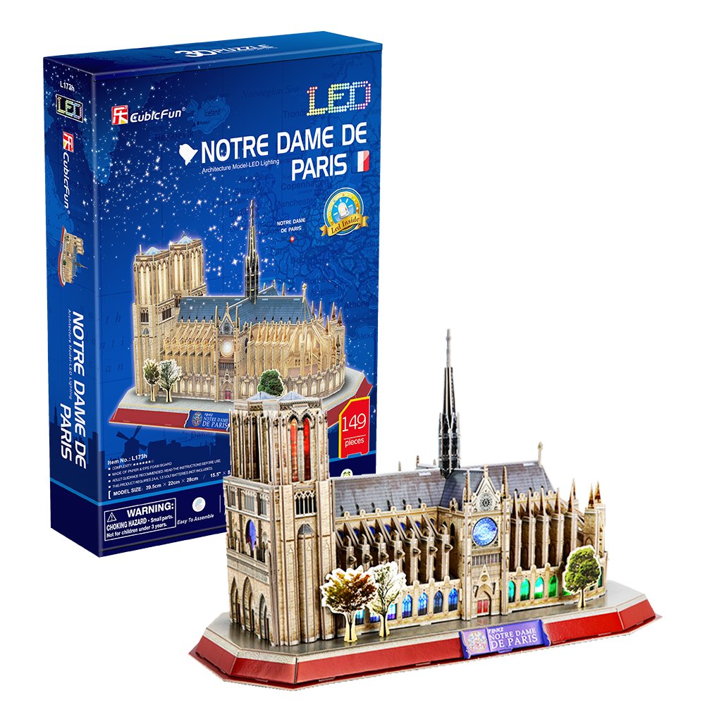 Legami: Light Me Up LED Desk Lamp - Notre Dame de Paris