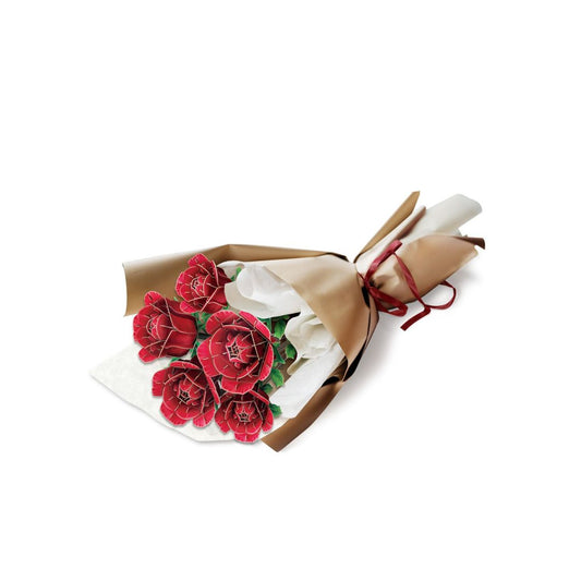 CubicFun: 3D Puzzle Single Flower - Rose in Glass Dome (P865h)