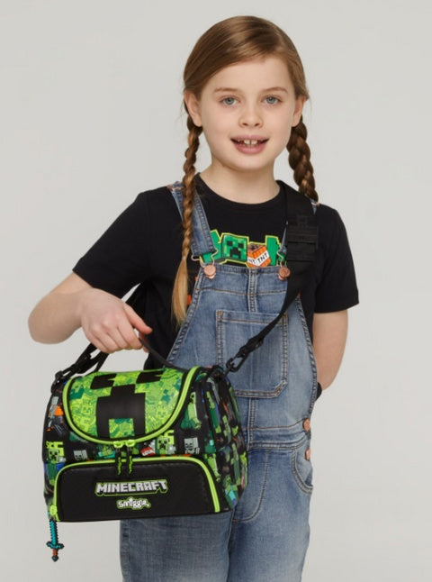 Smiggle x Minecraft: Double Decker Insulated Lunch Bag