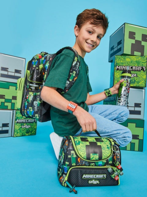 Smiggle x Minecraft: Double Decker Insulated Lunch Bag