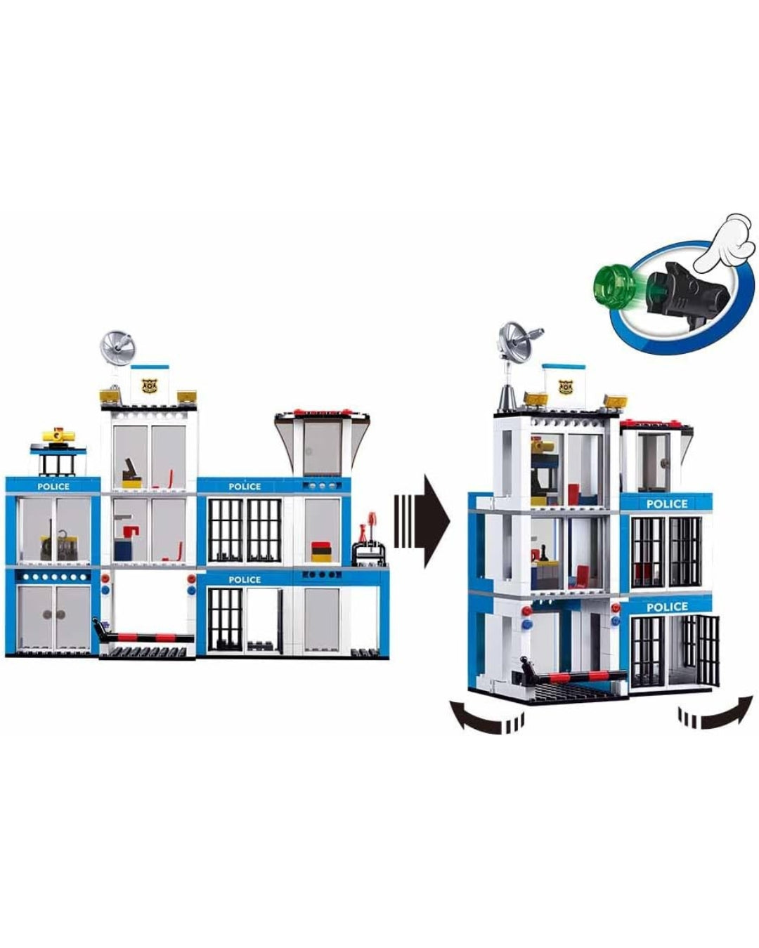 Police Headquarters Building Block Set