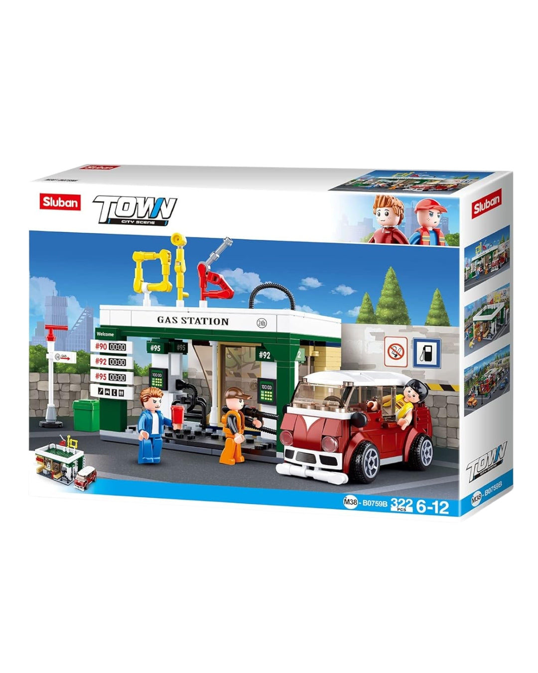 Town Petrol Station Set