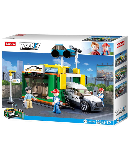 Sluban Town Car Wash Building Set