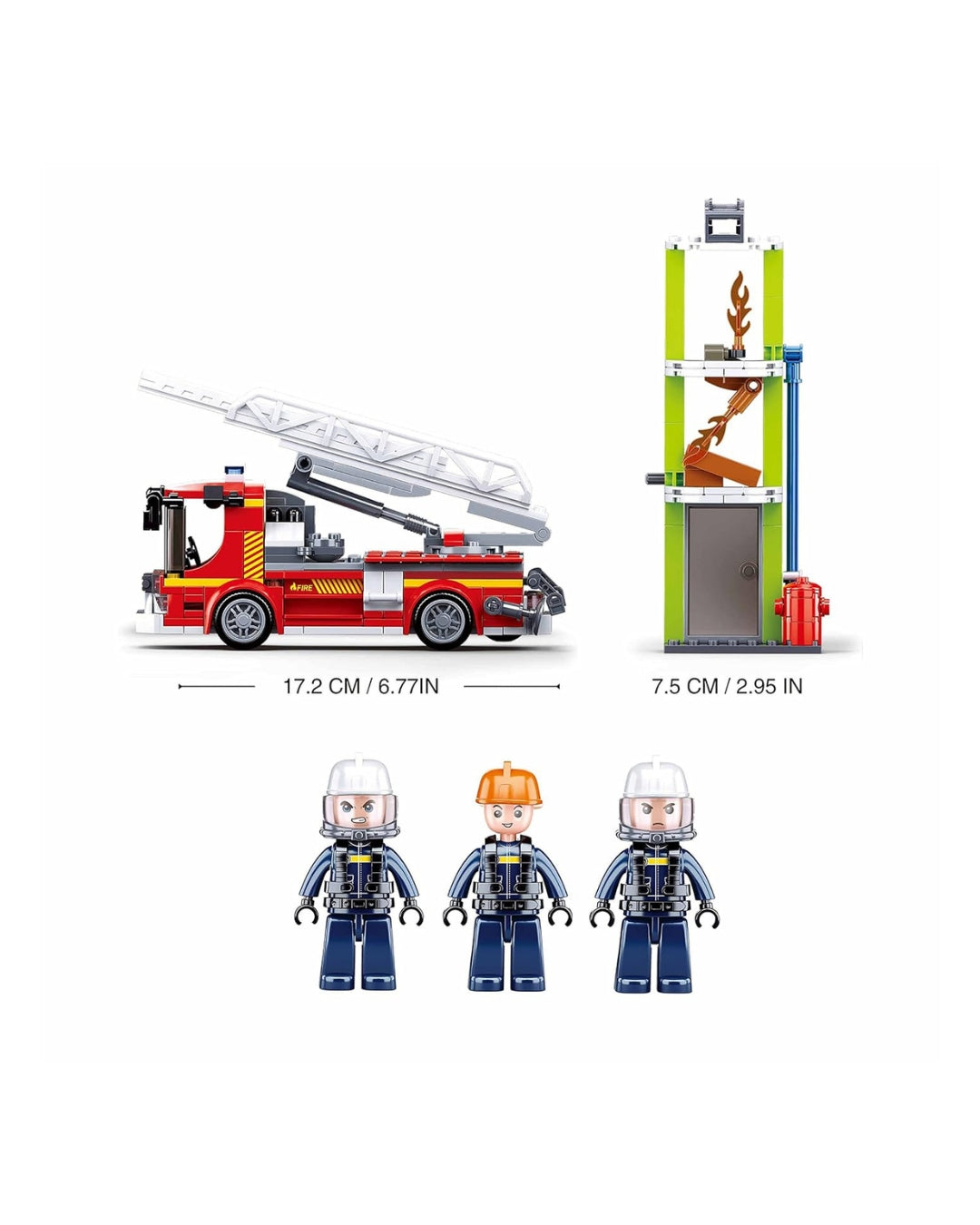 Sluban Fire Engine Building Block Set