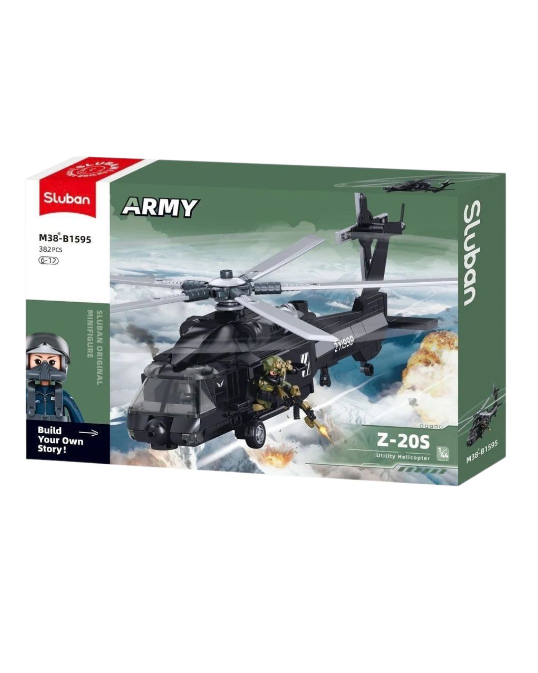 Sluban Utility Helicopter Building Set